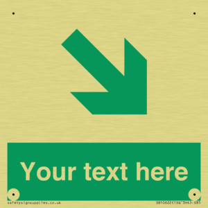 Custom Safe condition: Green Down right arrow